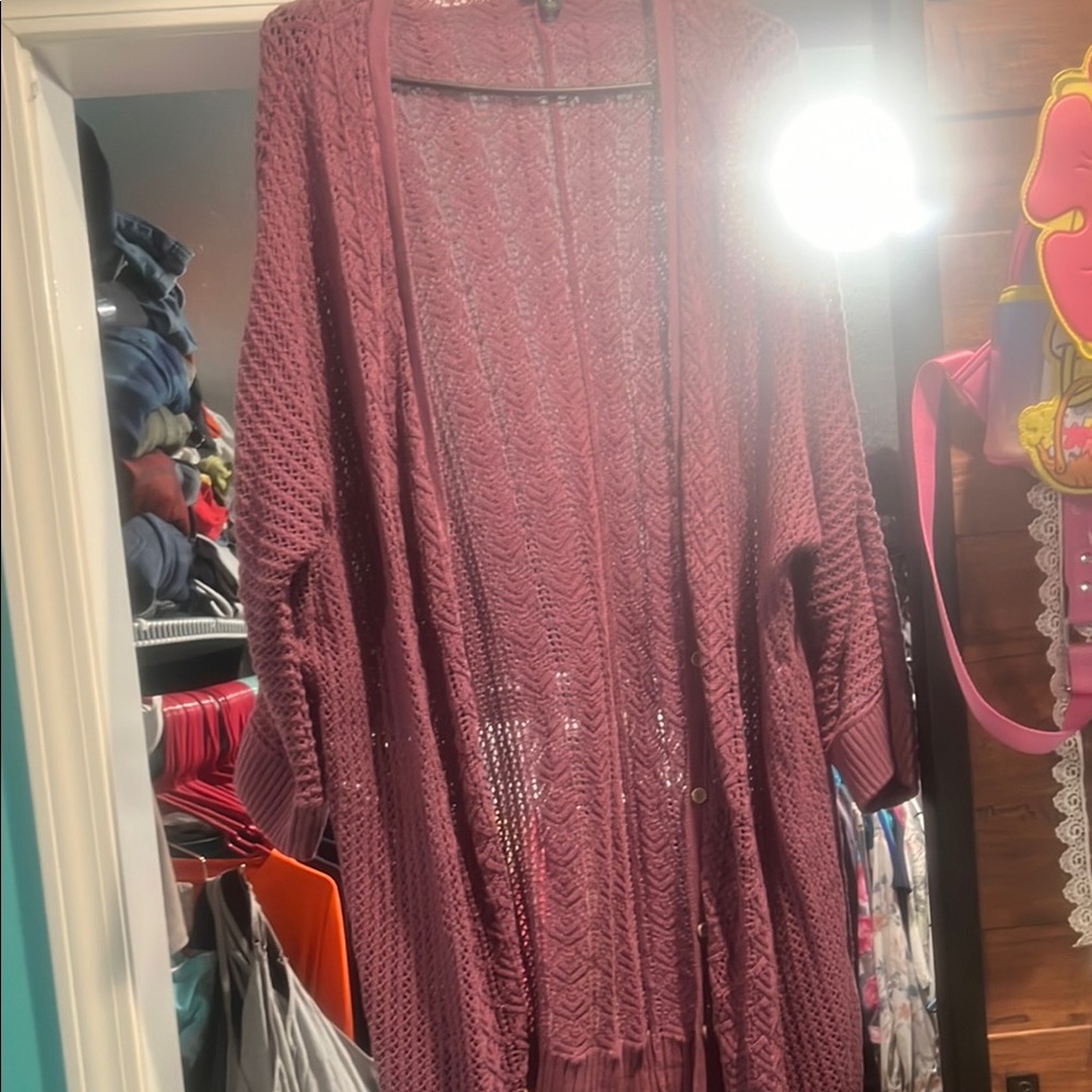 Torrid Women's Mauve Knit Sweater
